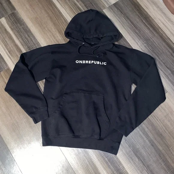 One Republic men's  Black Graphic Hoodie - Picture 2 of 8